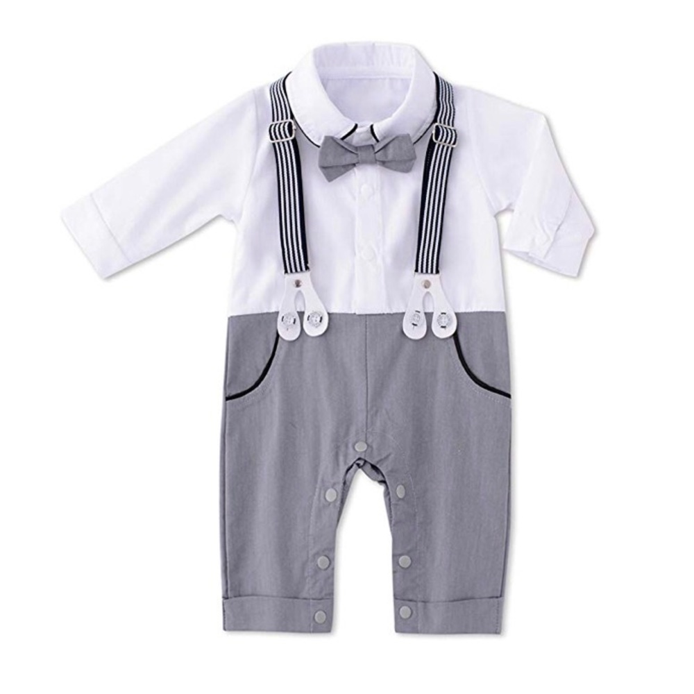Baby Boy Tuxedo Jumpsuit